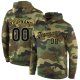Men's Custom Stitched Camo Navy-Gold Sports Pullover Sweatshirt Hoodie